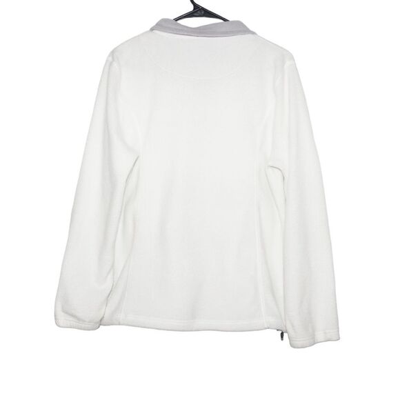 Cabela's White Fleece Zip-Up Jacket, Medium - Picture 7 of 7